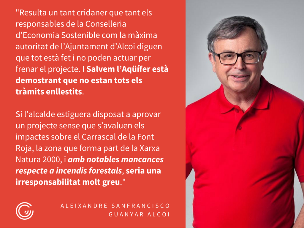 Guanyar Alcoi demana a l’alcalde que defense els interessos de la ciutat en Alcoinnova