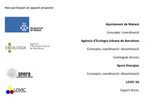 Captura del document de l'empresa BCNEcologia de la memòria del treball realitzat a Mataró, junt amb Lovic i Spora Sinergies 