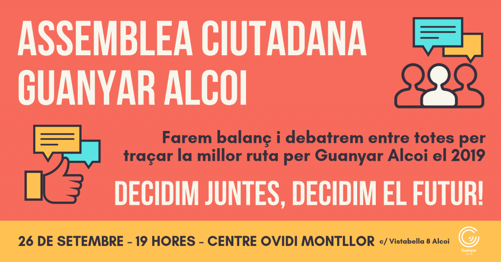 Assemblea ciutadana oberta: Decidim juntes, decidim el futur