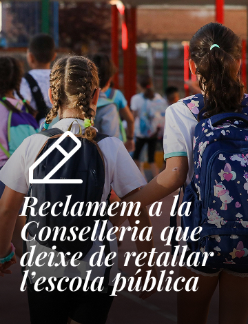 Guanyar Alcoi mostra el seu suport al professorat i reclama a la Conselleria que deixe de retallar l’escola pública i complisca amb les seues responsabilitats.