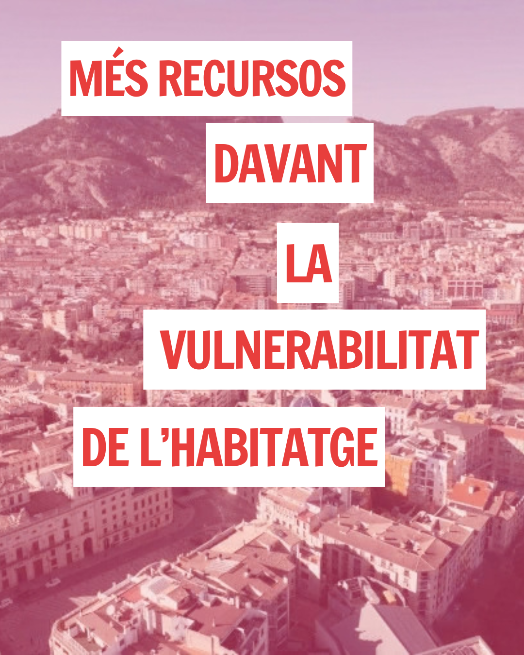 Guanyar Alcoi reclama més recursos i una resposta contundent davant la vulnerabilitat de l'habitatge a la ciutat.
